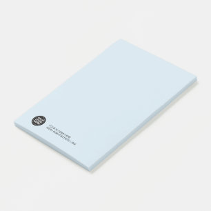 Custom Your Company Logo Blue Post-it Notes