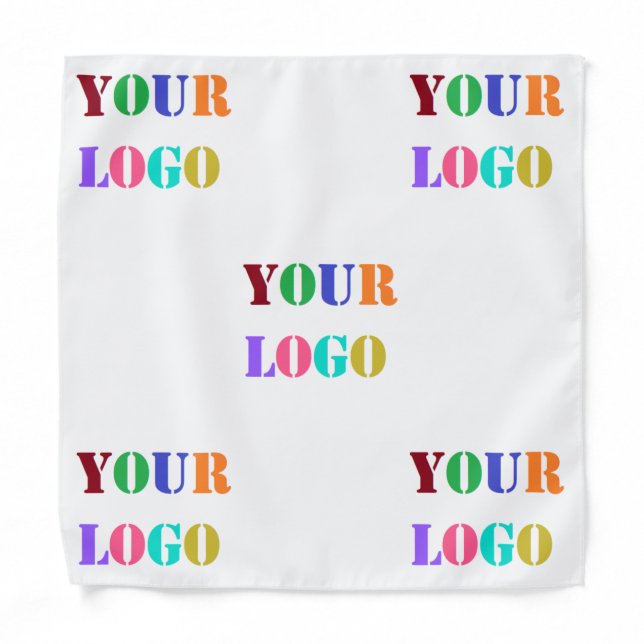 Custom Your Company Logo Business Bandana Template (Front)