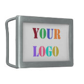 Custom Your Company Logo Business Belt Buckle Gift (Front Left)