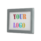 Custom Your Company Logo Business Belt Buckle Gift (Front Right)