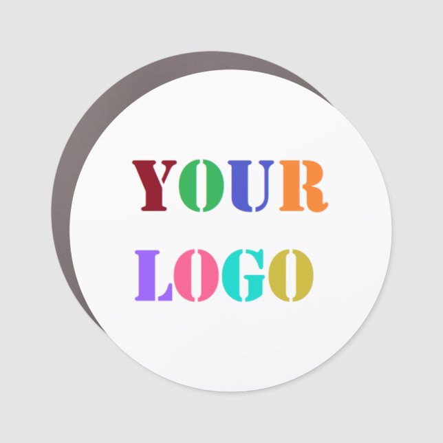 Custom Your Company Logo Business Car Magnet (Front)