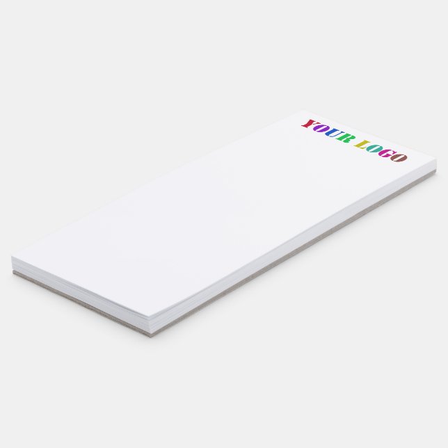 Custom Your Company Logo Business Magnetic Notepad (Angled)