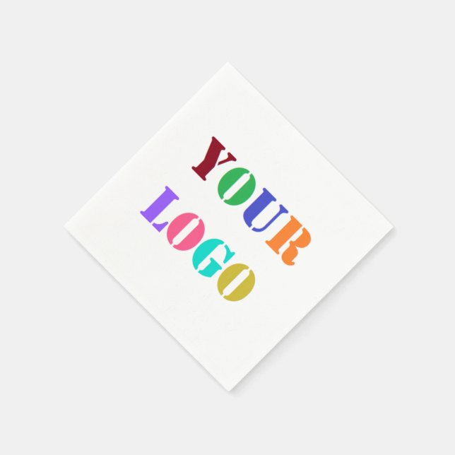 Custom Your Company Logo Business Napkins (Corner)