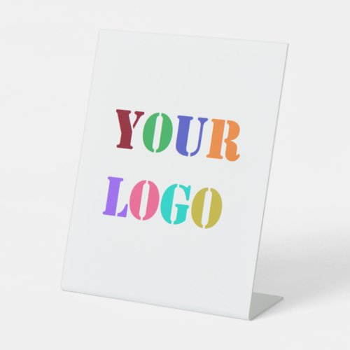 Custom Your Company Logo Business Pedestal Sign