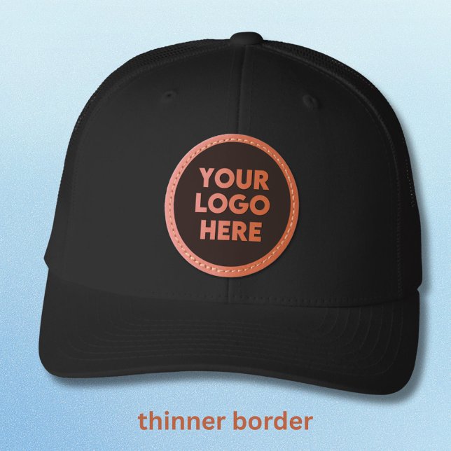 Custom Your Company Logo Business Promotion Leather Patch Hat (Creator Uploaded)