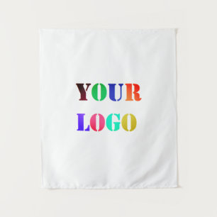 Custom Your Company Logo Business Tapestry