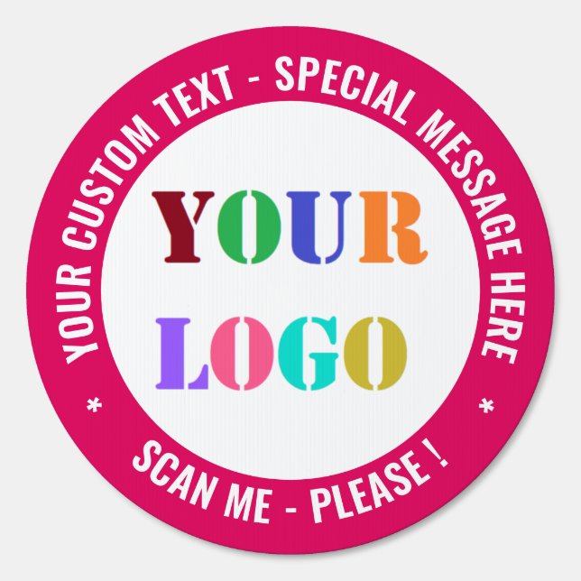Custom Your Company Logo Custom Text Business Sign (Front)