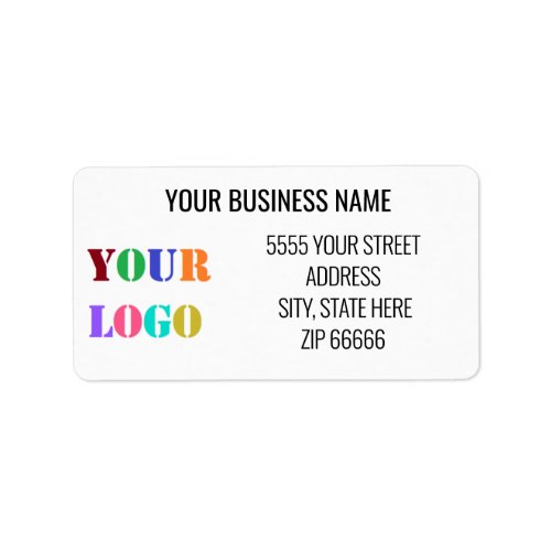 Custom Your Company Logo Name Address Labels