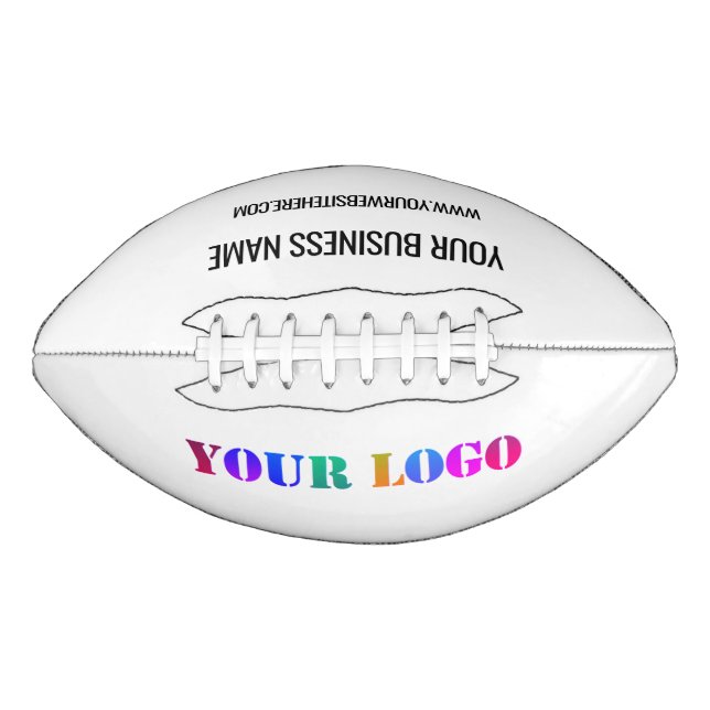 Custom Your Company Logo Name Website Football (Front)