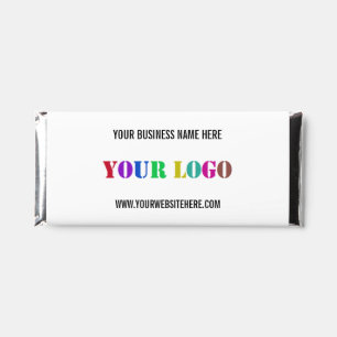 Custom Your Company Logo Name Website Template Hershey Bar Favors