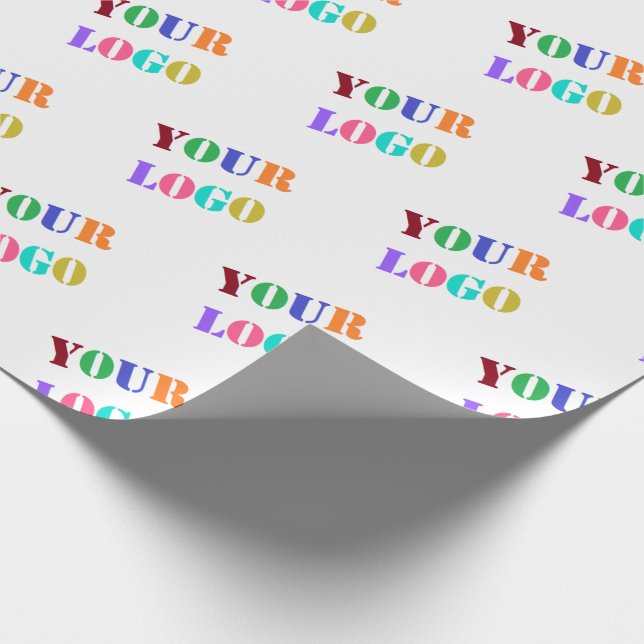Custom Your Company Logo or Photo Wrapping Paper (Corner)
