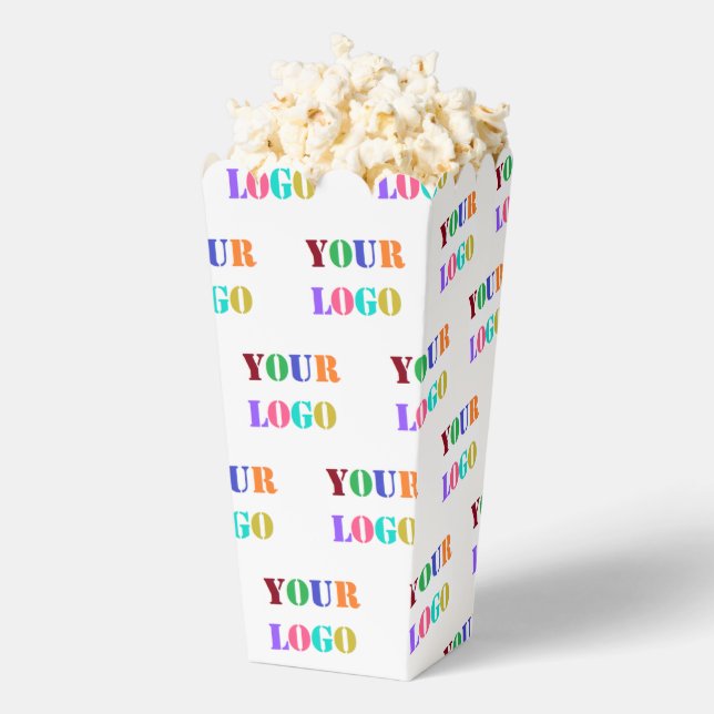 Custom Your Company Logo Popcorn Box (Popped)