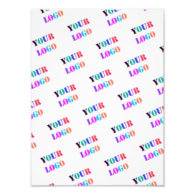 Custom Your Company Logo Promotional Business Photo Print (Front)