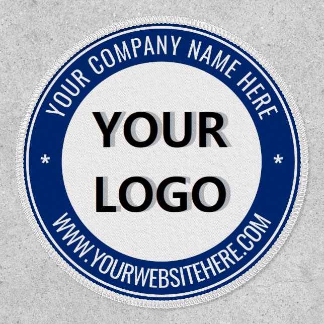 Custom Your Company Logo Text Promotional Patch (Front)