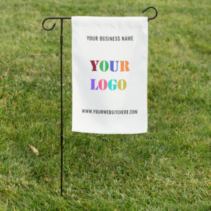 Custom Your Compay Logo Text Business Garden Flag
