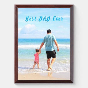 Custom Your Dad Photo Award Plaque - Best DAD Ever