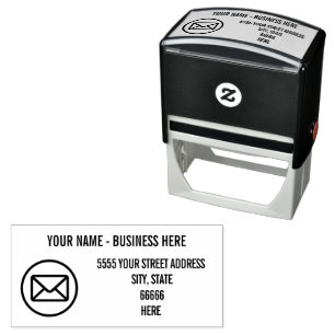 Custom Your Desig Name Address Stamp Template
