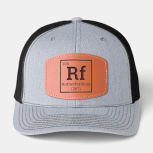 Custom Your Element Periodic Table of Elements Leather Patch Hat