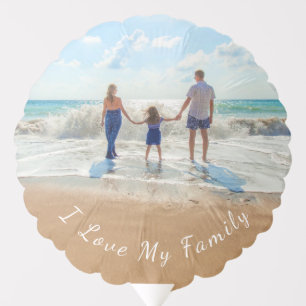 Custom Your Family Photo Balloon Gift with Text
