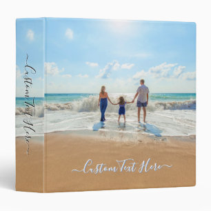 Custom Your Family Photo Binder Personalized Text