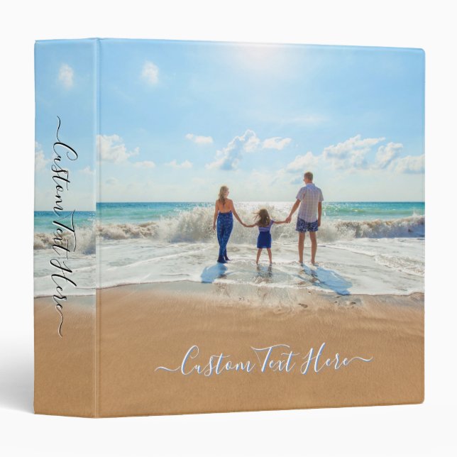Custom Your Family Photo Binder Personalized Text (Front/Spine)
