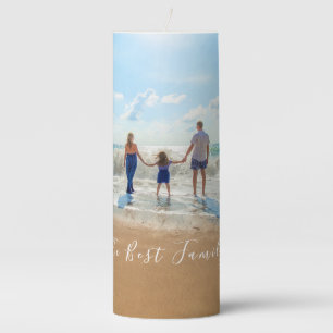Custom Your Family Photo Candle with Text
