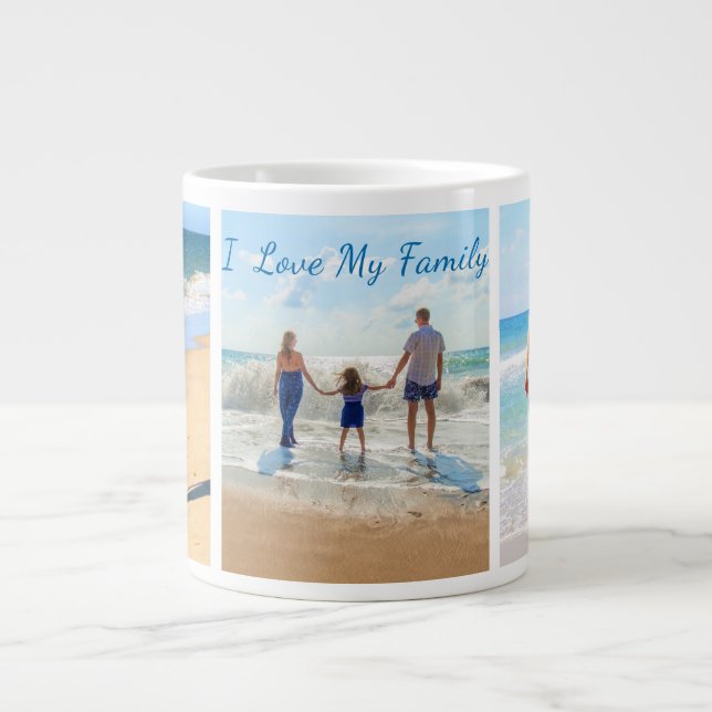Custom Your Family Photo Collage Coffee Mug Gift (Front)