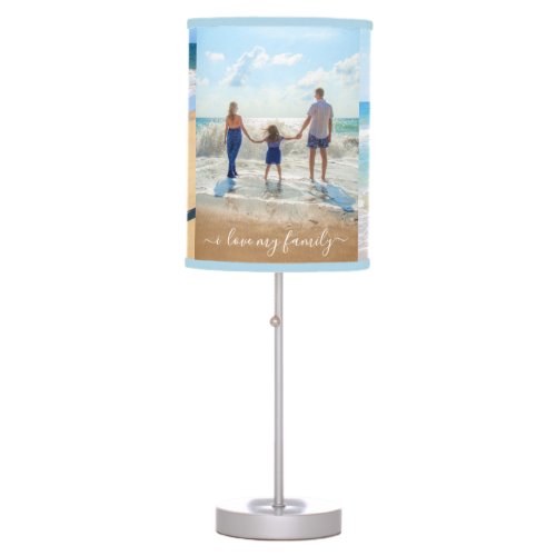 Custom Your Family Photo Collage Lamp with Text