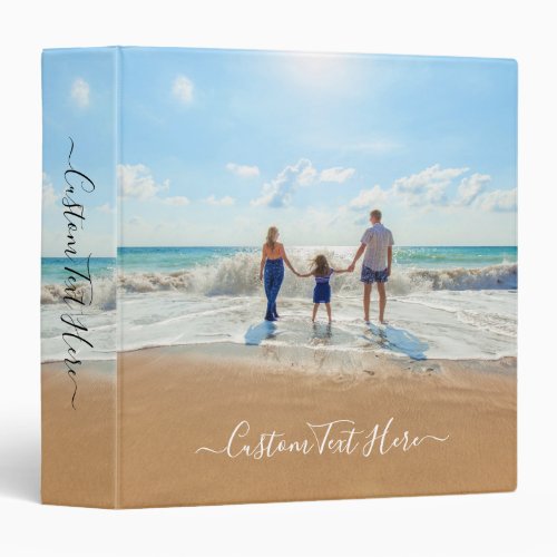 Custom Your Favorite Photo and Text Binder
