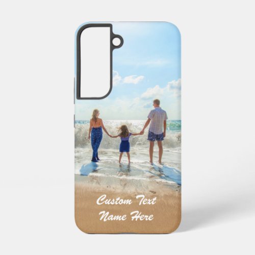 Custom Your Favorite Photo and Text Name Gift Samsung Galaxy S22 Case