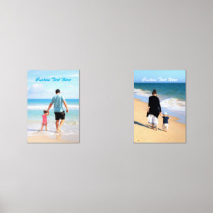 Custom Your Favorite Photo and Text Wall Art Set