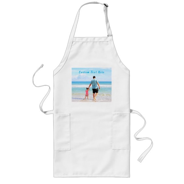 Custom Your Favorite Photo Apron with Text (Front)