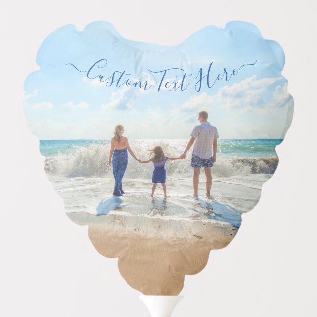 Custom Your Favorite Photo Balloon with Text Name (Back)
