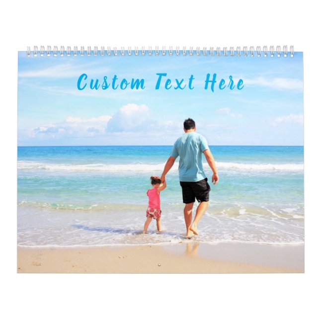 Custom Your Favorite Photo Calendar with Text (Cover)