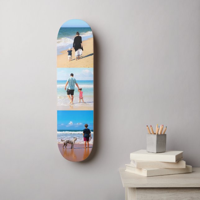 Custom Your Favorite Photo Collage Skateboard Gift (Wall Art)