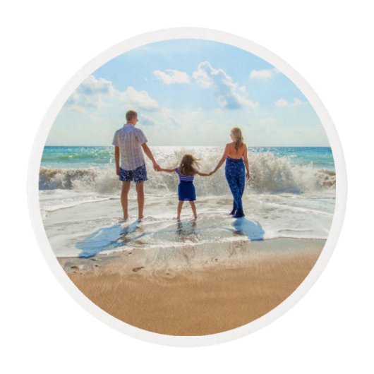 Custom Your Favorite Photo Edible Frosting Rounds (Front)