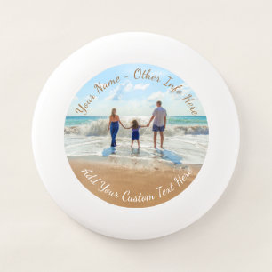 Custom Your Favorite Photo Frisbee with Text Name
