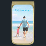 Custom Your Favorite Photo Money Clip with Text<br><div class="desc">Custom Photo and Text Money Clip - Your Own Design - Special - Personalized Dad / Family / Friends or Personal Money Clips / Gift - Add Your Text and Photo - Resize and move or remove and add elements / image with Customization tool. Choose / add your favorite font...</div>