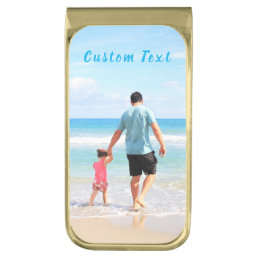 Custom Your Favorite Photo Money Clip with Text