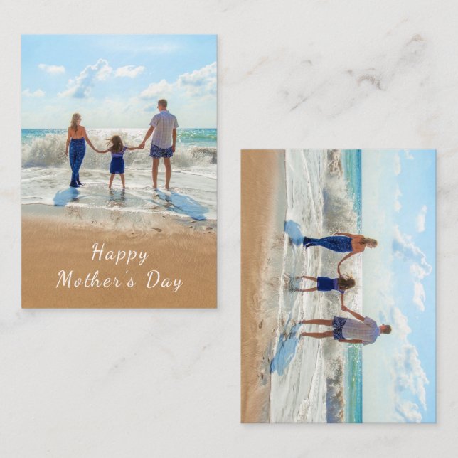 Custom Your Favorite Photo Mother's Day Card (Front/Back)