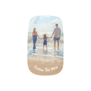 Custom Your Favorite Photo Nail Art with Text