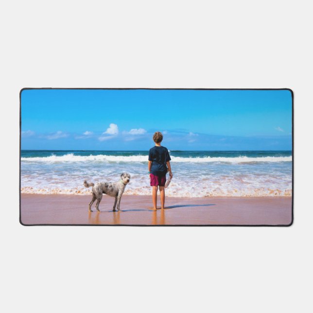 Custom Your Favorite Photo Personalized Desk Mat (Front)