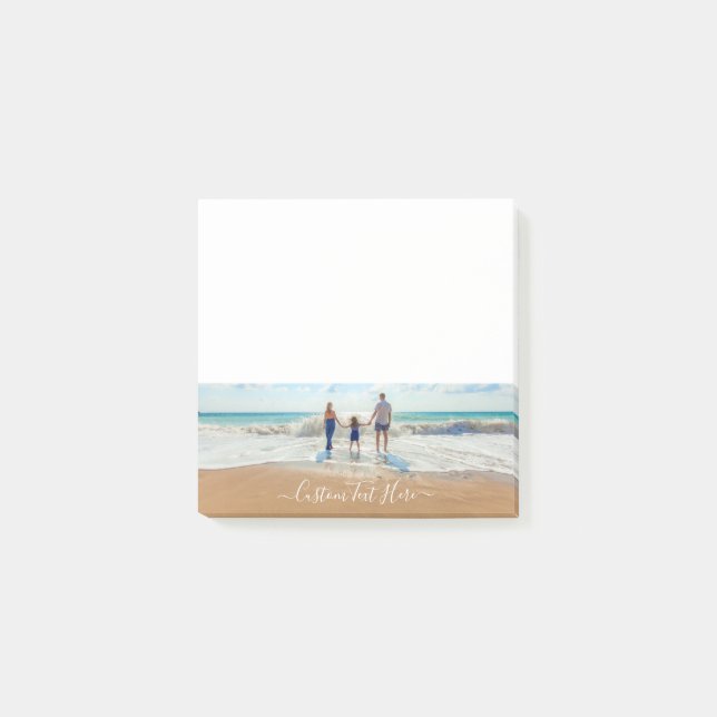 Custom Your Favorite Photo Post it Notes with Text (Front)