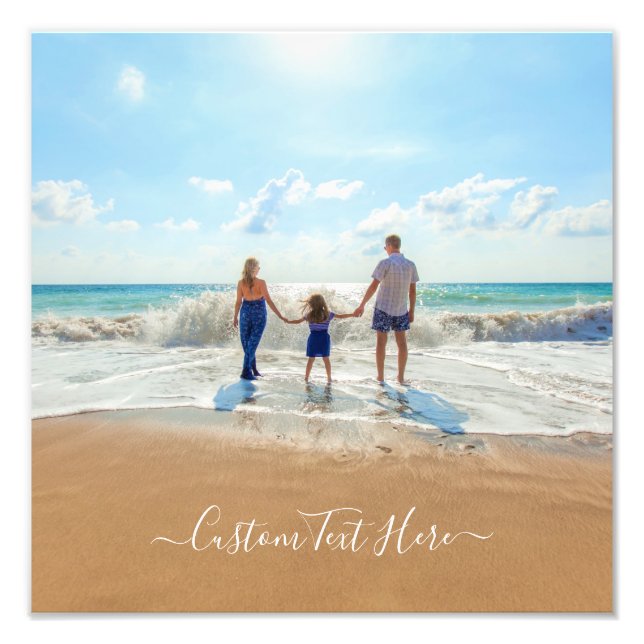 Custom Your Favorite Photo Print with Text (Front)
