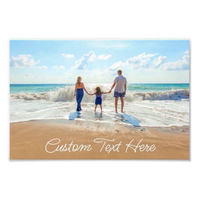 Custom Your Favorite Photo Print with Text (Front)