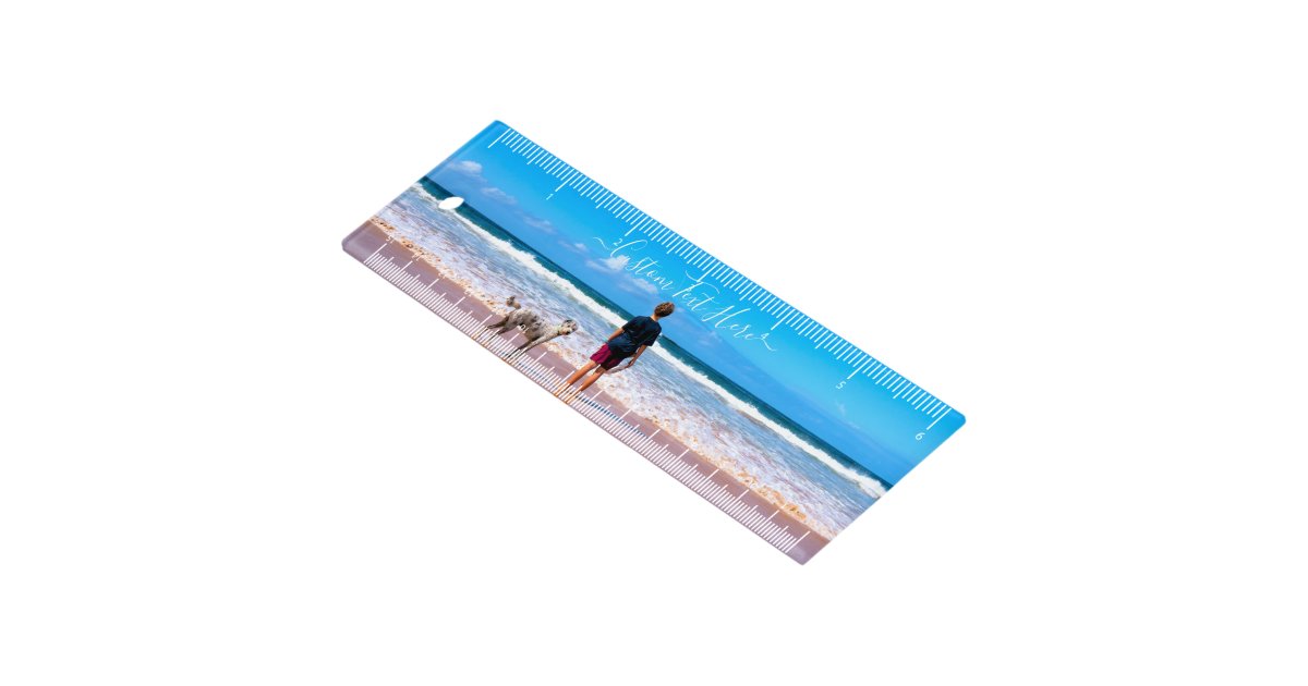 Custom Your Favorite Photo Ruler with Text Name | Zazzle