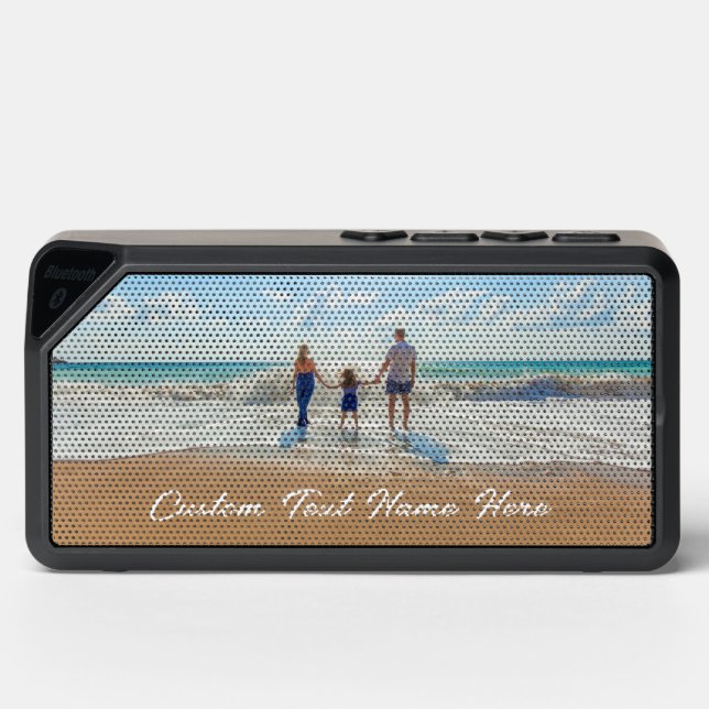 Custom Your Favorite Photo Text Bluetooth Speaker (Front)