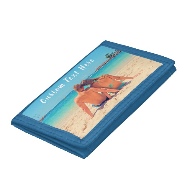 Custom Your Favorite Photo Wallet Gift with Text (Bottom)