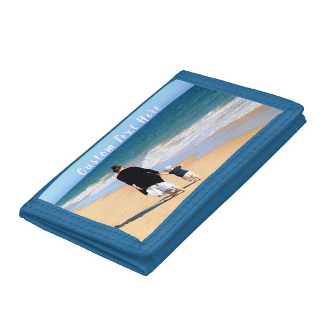 Custom Your Favorite Photo Wallet Gift with Text (Bottom)