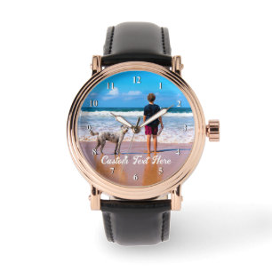 Custom Your Favorite Photo Watch Gift with Text